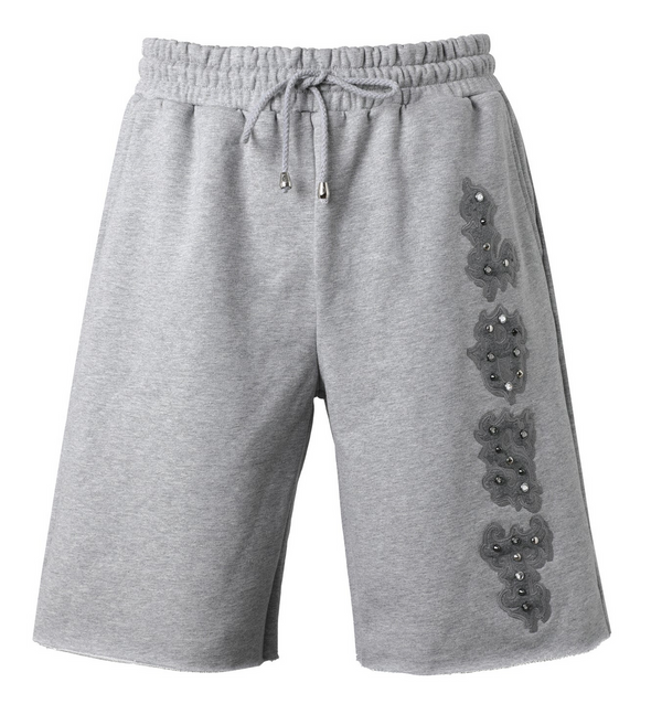 Ash Grey Patch Shorts
