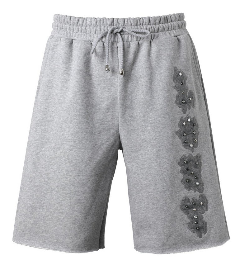 Ash Grey Patch Shorts