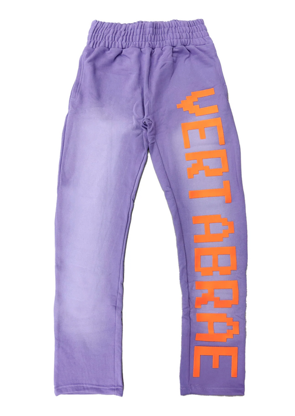Vertabrae Purple/Orange Sweatpants