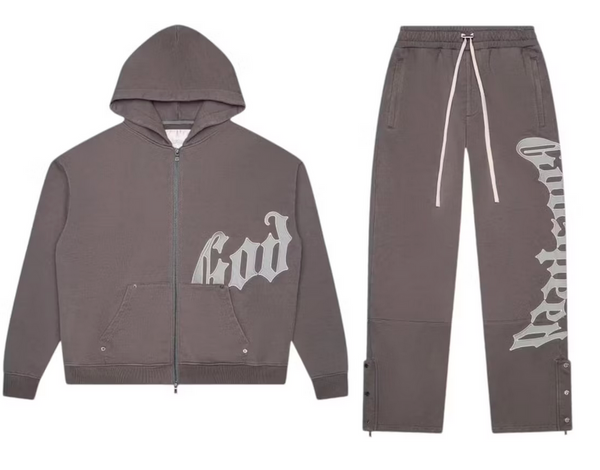 Godspeed OG Logo V2 Sweatsuit Stone Grey