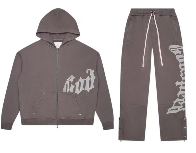 Godspeed OG Logo V2 Sweatsuit Stone Grey