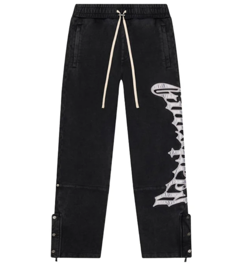 Godspeed OG Logo Sweatsuit V2 'Black Wash Silver Satin'