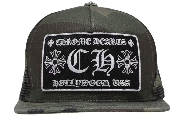 Chrome Hearts CH Hollywood Trucker Hat Camo