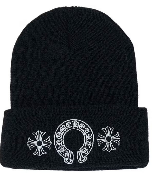 Chrome Hearts Horse Shoe Beanie Black