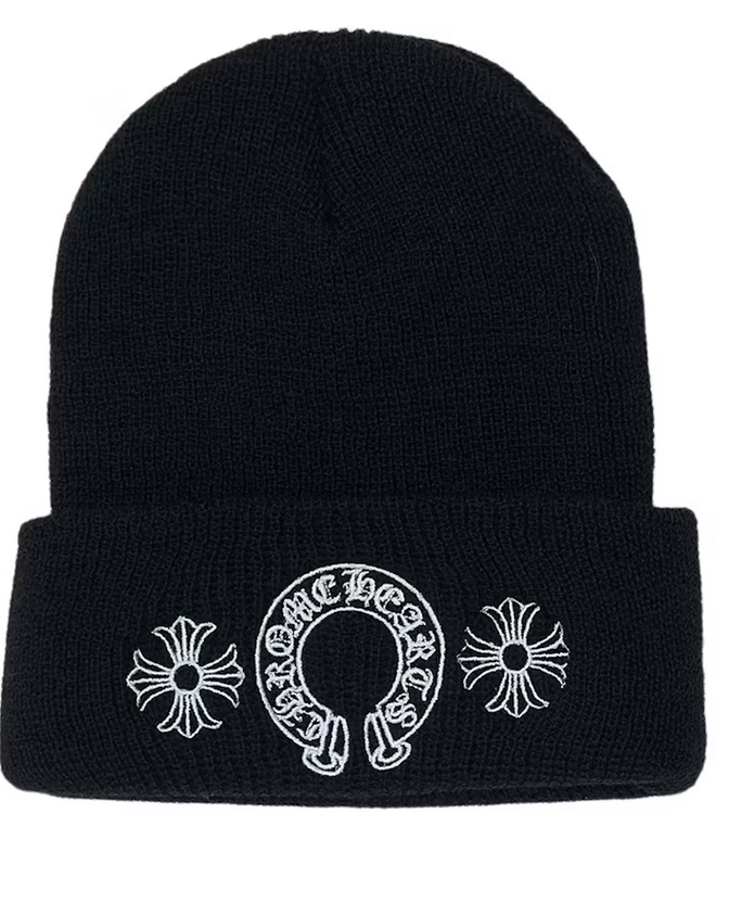 Chrome Hearts Horse Shoe Beanie Black