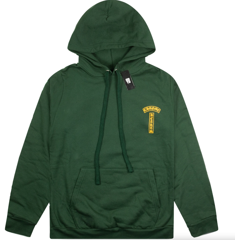CHROME HEARTS SHOULDER LOGO HOODIE GREEN