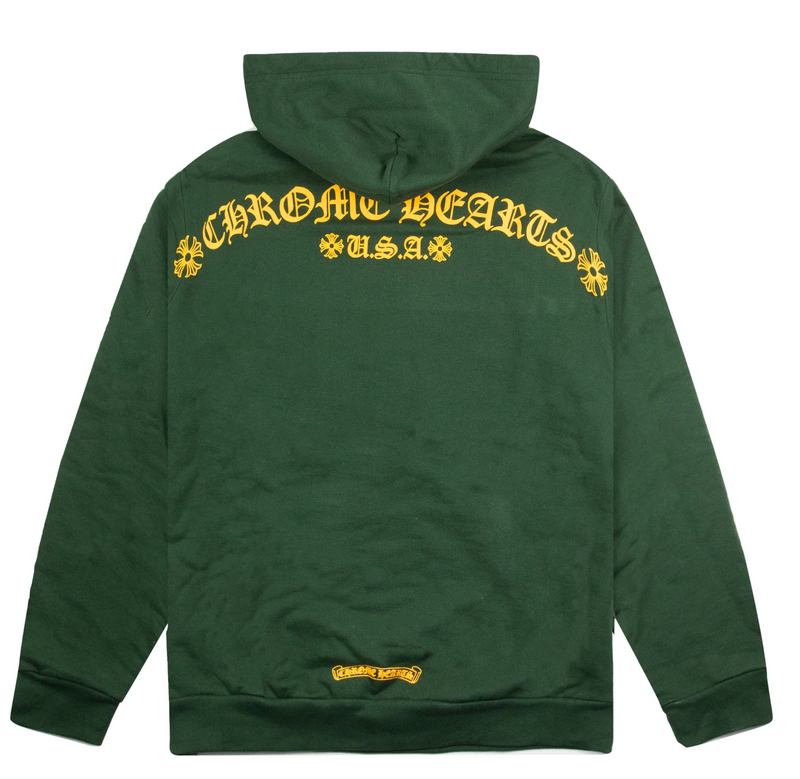 CHROME HEARTS SHOULDER LOGO HOODIE GREEN
