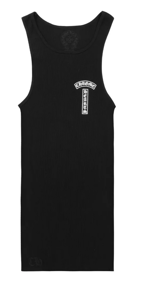 Chrome Hearts T-Bar Logo Tank Top Black