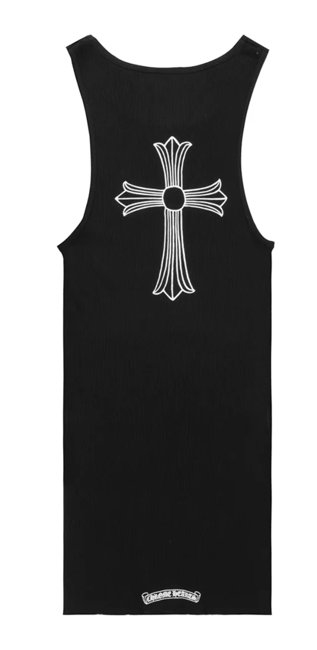 Chrome Hearts T-Bar Logo Tank Top Black