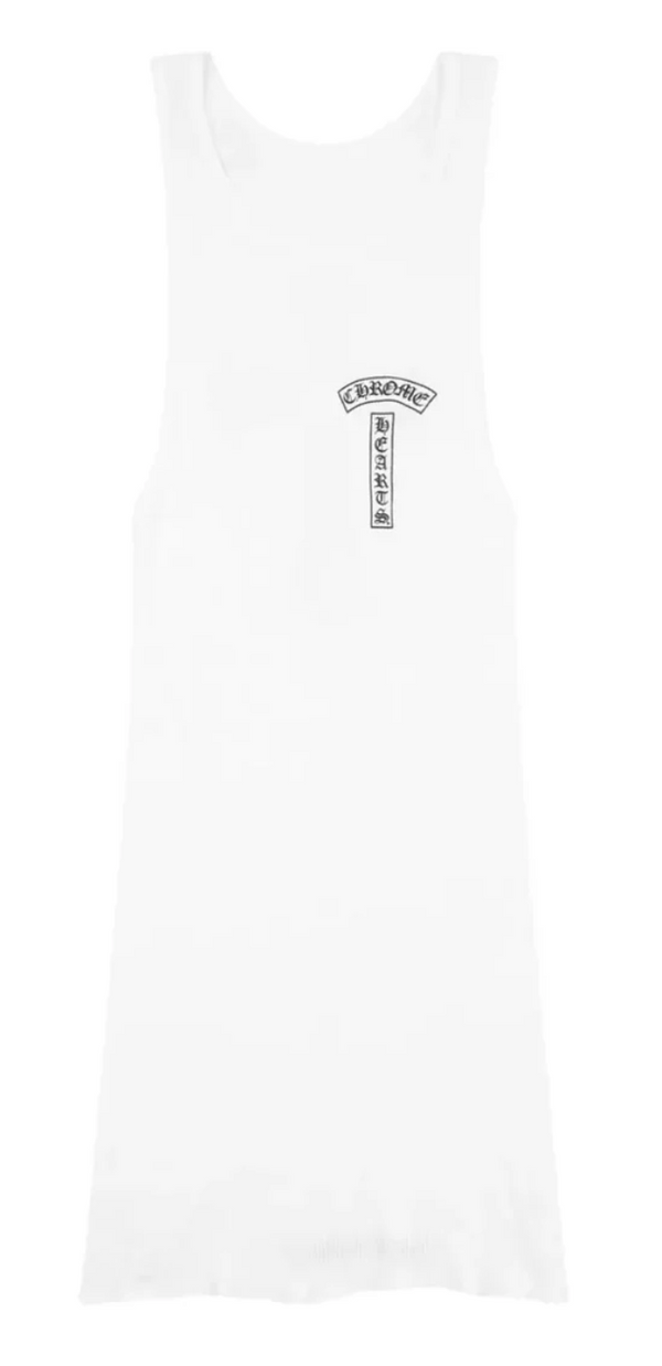 Chrome Hearts T-Bar Logo Tank Top White