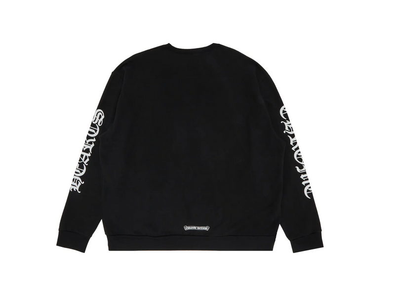 Chrome Hearts Neck Logo Crewneck Sweatshirt 'Black'