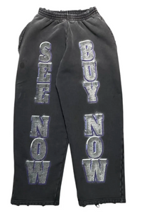Balenciaga  SEE NOW BUY NOW Baggy Sweatpants in Washed Black