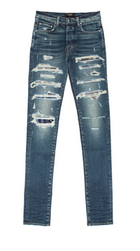 Amiri Plaid Thrasher Skinny Jean 'Deep Classic'