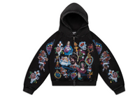 Risen King" Cropped Zip (Black)