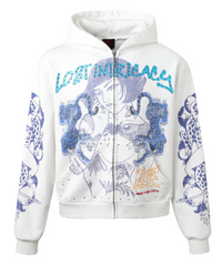 'Twin Tiger' Cream Hoodie