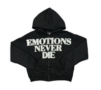 Black Emotions Never Die Zip Up Hoodie