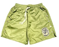 Saint Vanity Olive Nylon Shorts