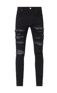 AMIRI Black Bandana Thrash Jeans