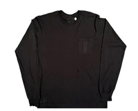 Chrome Hearts Miami Exclusive Cemetery Vertical Logo Long-Sleeve 'Black'