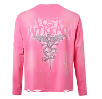 Lost intricacy Pink Lost 'Ange'l Long Sleeve