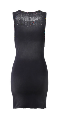 Lost Intricacy Grey Inverse Dress
