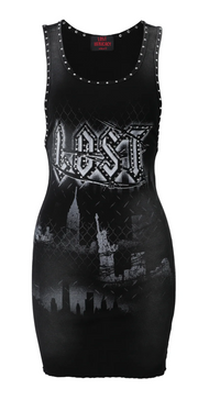 Lost Intricacy Black and White 'Shadowline' Dress