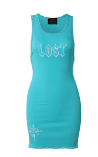 Lost intricacy Teal Icon Dress