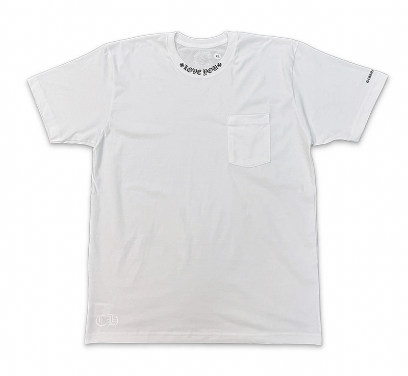 Chrome Hearts Love You Neck Logo Tee "White"