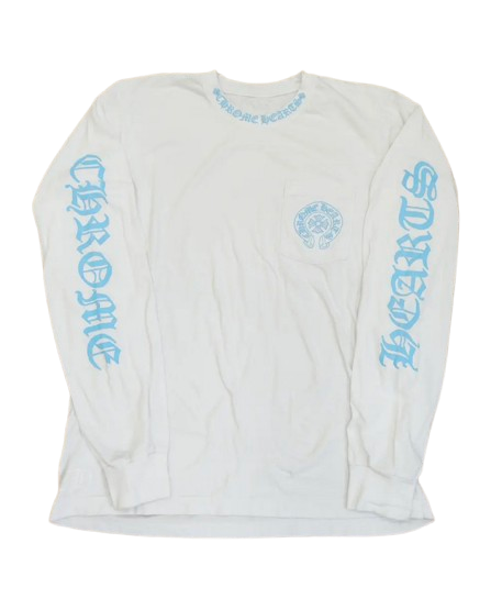 Chrome Hearts St. Barths White/Blue Long Sleeve