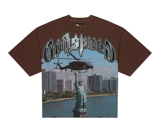 GodSpeed JFK 2 MIA T-Shirt (Mocha Wash)