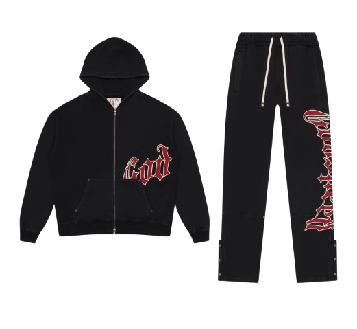 Godspeed OG Logo Sweatsuit V2 (Black/Red)