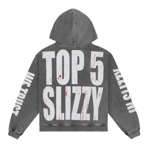 GODSPEED Top 5 Slizzy VVS Hoodie (Grey Wash)