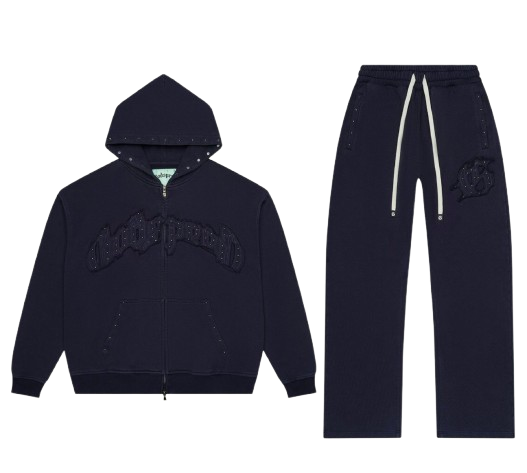 Symmetric Studded Set (Navy)