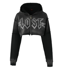 Lost intricacy Black Hoodie Women