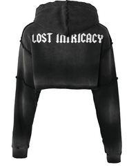 Lost intricacy Black Hoodie Women
