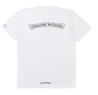 Chrome Hearts Scroll Logo White Tee