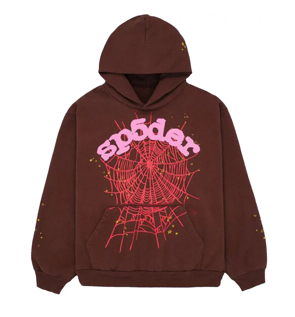 Sp5der Web Hoodie 'Brown'