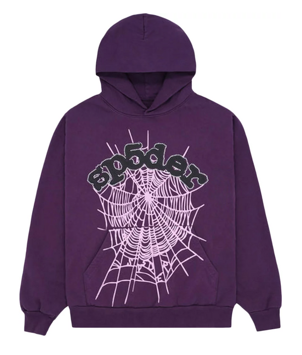 Sp5der Web Hoodie 'Grape'