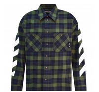 Off-White Green Flannel Arrow L/S Shirt