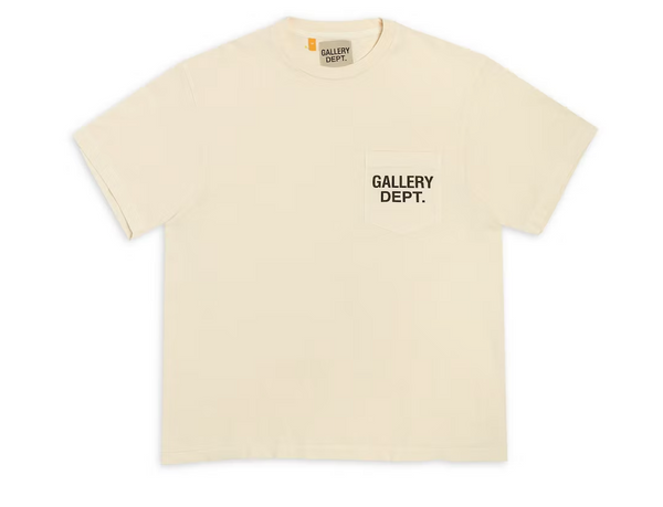 Gallery Dept. Logo Pocket T-shirt Cream/Black