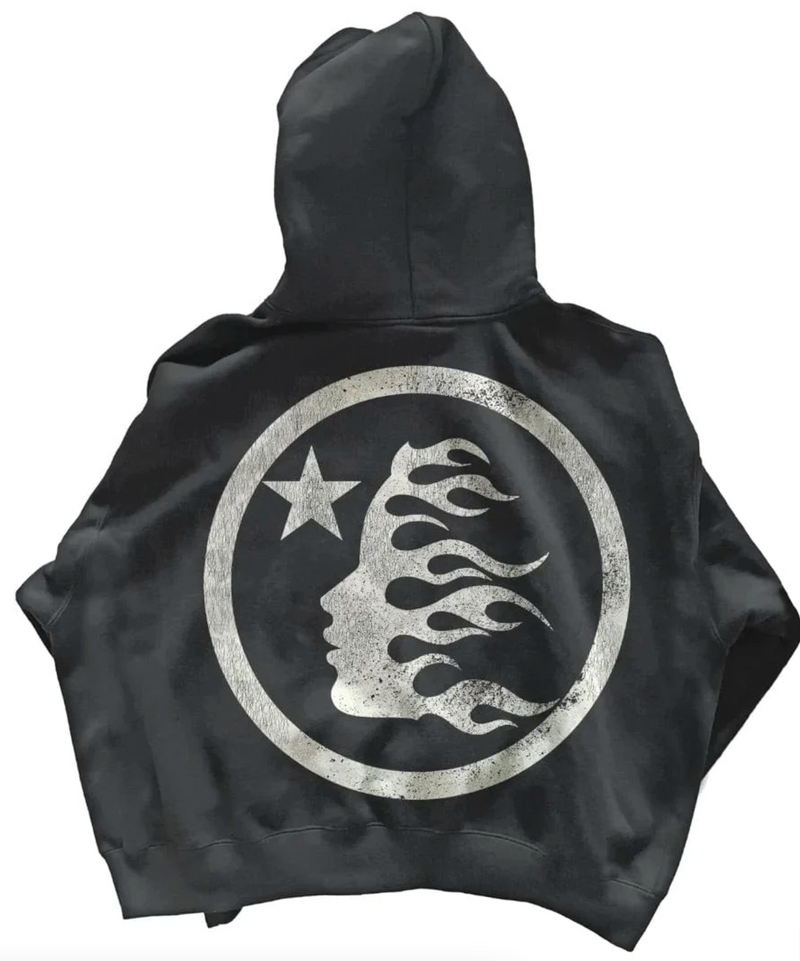 Hellstar Studios Basic Logo Hooded Sweatshirt Black