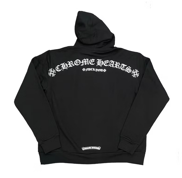 Chrome Hearts Shoulder Logo Hoodie Black