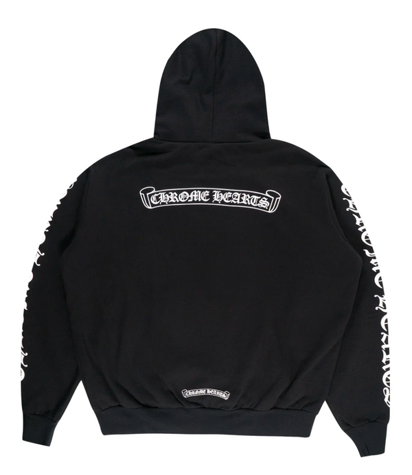 Chrome Hearts Script Pullover Hoodie Black
