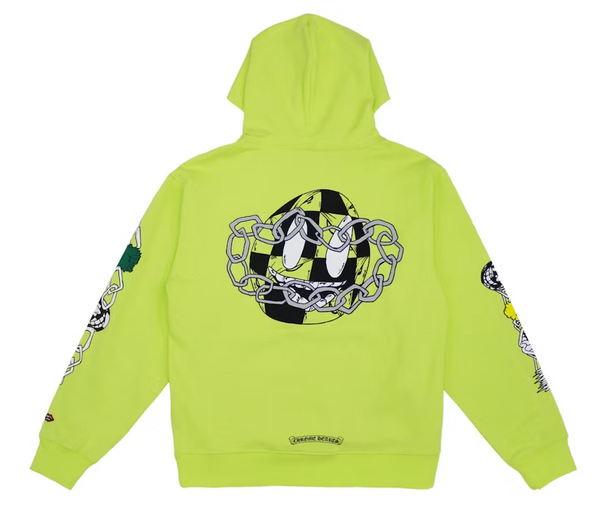 Chrome Hearts Matty Boy Link Hoodie Lime Green