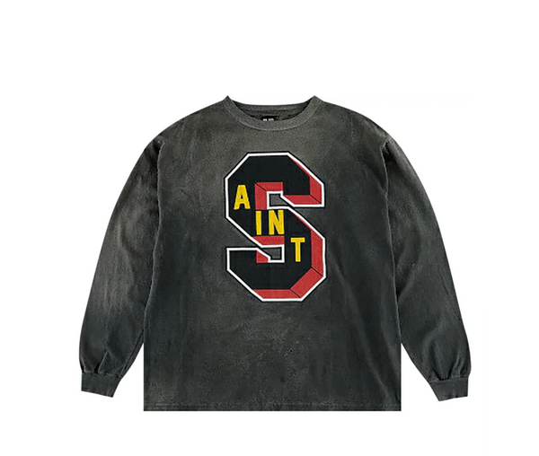 Saint Michael Saint Tears Long-Sleeve Tee 'Black'