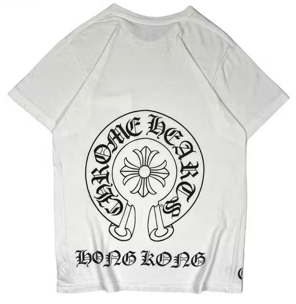 Chrome Hearts Hong Kong Horseshoe Pocket Tee White