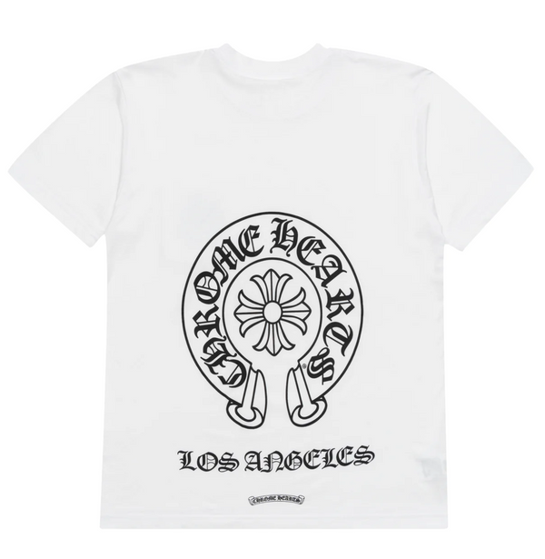 Chrome Hearts Los Angeles Horseshoe Pocket Tee White