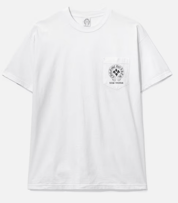 Chrome Hearts Welcome to Las Vegas Pocket Tee White