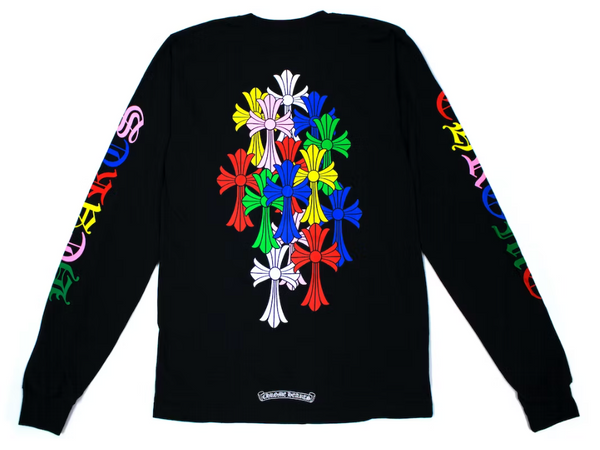 Chrome Hearts Multi Color Cross Cemetery L/S T-shirt Black