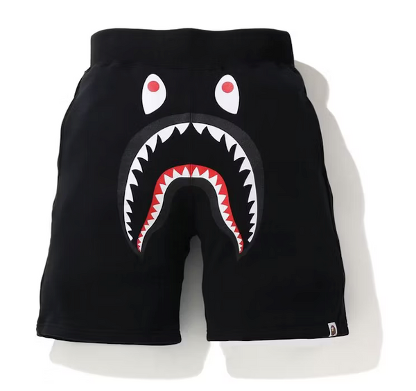 BAPE Shark Sweat Shorts Black/Black